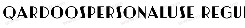 QardoosPersonalUse Regular字体转换